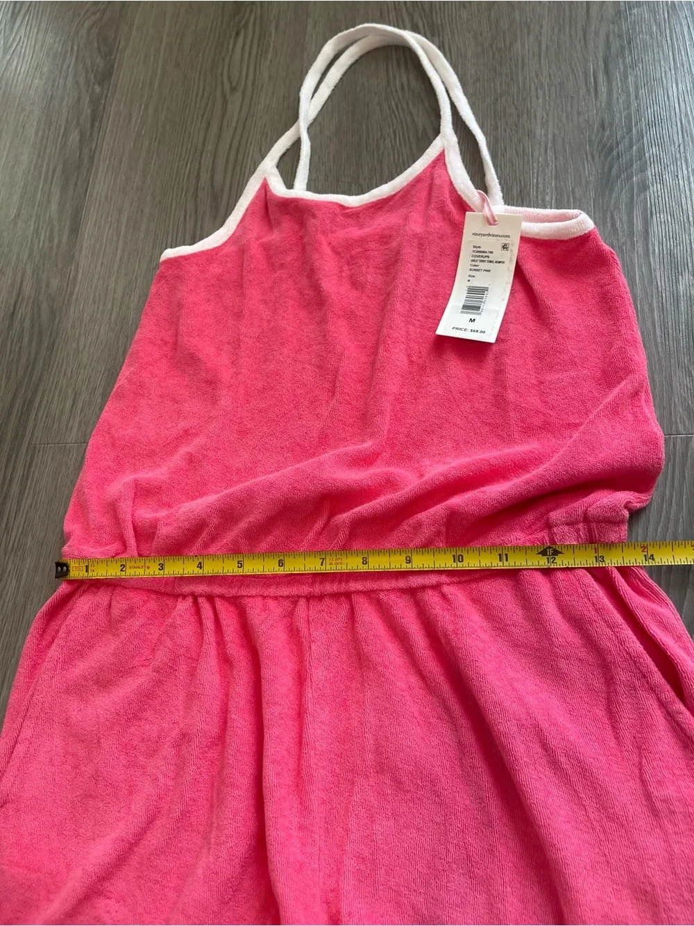 NWT girls vineyard vines terry towel romper